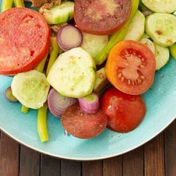 Tomato, Cucumber and Sweet Onion Salad with Cumin Salt recipe
