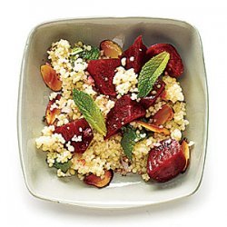 Beets with Couscous, Mint, and Almond recipe