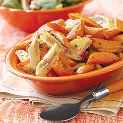 Oven-Roasted Parsnips and Carrots recipe