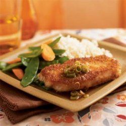 Wasabi and Panko-Crusted Pork with Gingered Soy Sauce recipe