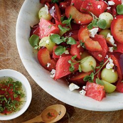 Melon and Plum Salad recipe