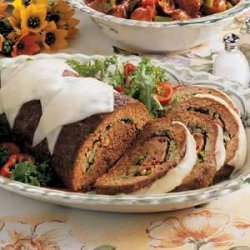 Broccoli Meat Roll (ground beef and ham) recipe