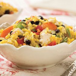 Baked Chicken and Rice With Black Beans recipe