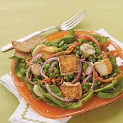 Pea, Carrot, and Tofu Salad recipe