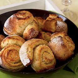 No-Knead Overnight Parmesan and Thyme Rolls recipe