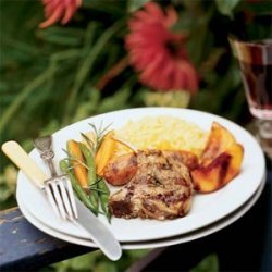 Lamb and Sausage Mixed Grill with Molasses-glazed Nectarines recipe