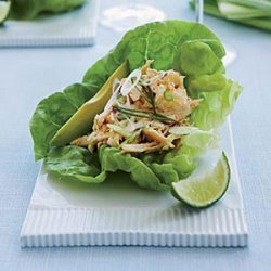 Spicy Asian-Chicken-Salad Lettuce Cups recipe