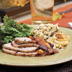 Grilled Pork Roast With Fruit Compote recipe
