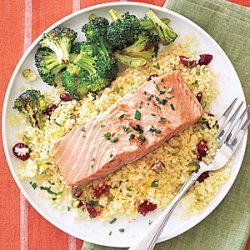 Salmon and Couscous Packets recipe