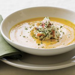 Carrot Soup with Dungeness Crab recipe