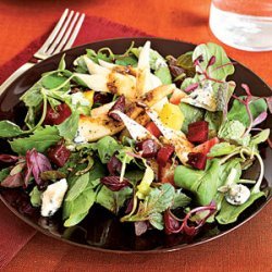Pear, Beet, and Gorgonzola Green Salad recipe