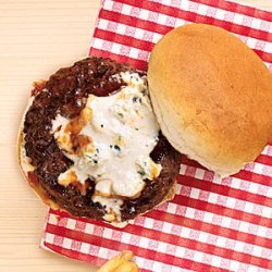 The Buffalo Wing-Blue Cheese Burger recipe