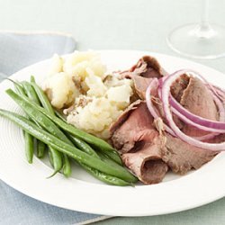 Flank Steak With Mashed Potatoes recipe