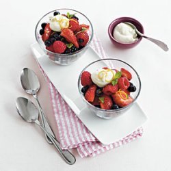 Mixed Berries with Orange Mascarpone Cream recipe