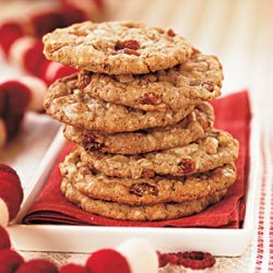 White Chocolate-Oatmeal-Raisin Cookies recipe