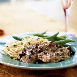 Pork Medallions with Olive-Caper Sauce recipe