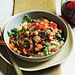 Moroccan-Style Lamb and Chickpeas recipe