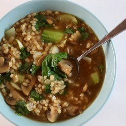 Hot and Sour Mushroom and Barley Soup recipe