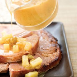 Ham Steak With Orange Glaze recipe