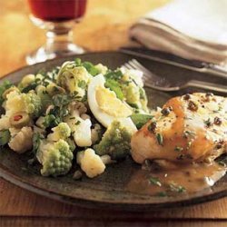 Cauliflower-and-Broccoflower Salad with Sherry Vinaigrette recipe