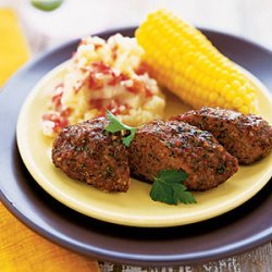 Mini Meat Loaves with Corn and Potatoes recipe