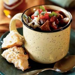 Chunky Two-Bean and Beef Chili recipe