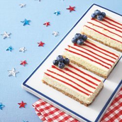 American Flag Cheesecake Bars recipe