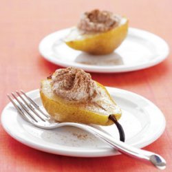 Warm Pear with Cinnamon Ricotta recipe
