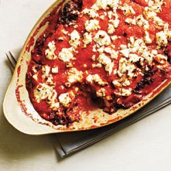 Baked Feta with Romesco and Olive Tapenade recipe