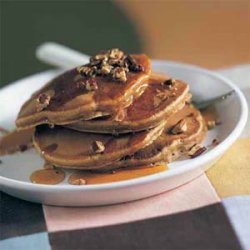 Sweet Potato-Pecan Pancakes recipe