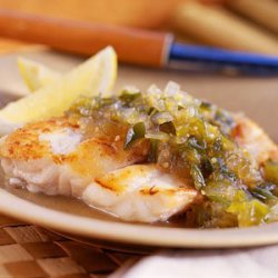 Grouper with Tomatillo-and-Green Chile Chutney recipe