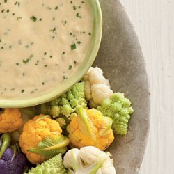 Beer-Cheese Fondue with Baby Cauliflower recipe