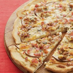 Bacon, Pear & Gorgonzola Pizza recipe
