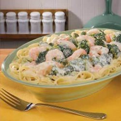 Broccoli Shrimp Alfredo recipe