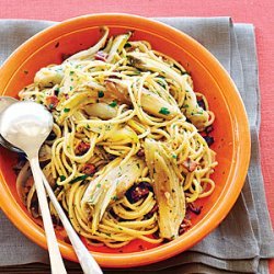 Spaghetti with Endive and Bacon recipe