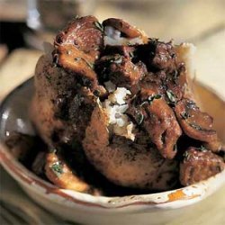 Beef Bourguignonne-Topped Potatoes recipe