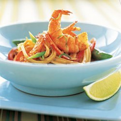 Linguine with Sauteed Shrimp and Coconut-Lime Sauce recipe