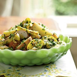 Potato Salad with Herbs and Grilled Summer Squash recipe