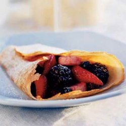 Berry-Filled Cinnamon Crepes recipe