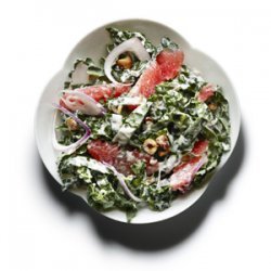 Raw Kale, Grapefruit, and Toasted Hazelnut Salad recipe
