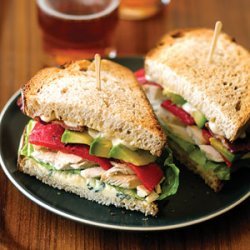 Chicken, Bacon, and Blue-Cheese Sandwiches recipe