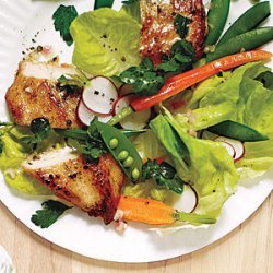 Spring Garden Salad with Chicken and Champagne Vinaigrette recipe