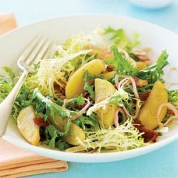 Roasted Apple, Bacon, and Frisee Salad recipe