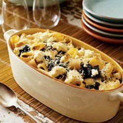 Baked Rigatoni with Ricotta and Collard Greens recipe