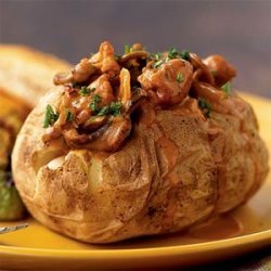 Chicken Paprikash-Topped Potatoes recipe