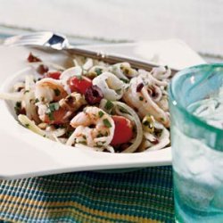 Italian Shrimp, Scallop, and Calamari Salad recipe