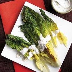Grilled Romaine with Creamy Herb Dressing recipe