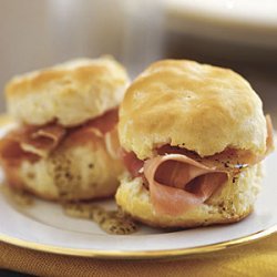 Country Ham Mini Biscuits recipe