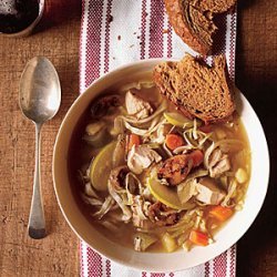 Chicken Soup with Cabbage and Apple recipe