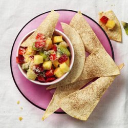 Spiced Tortillas with Tropical Fruit Salsa recipe